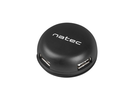 NATEC HUB USB 2.0 BUMBLEBEE (4-PORTOWY, CZARNY)