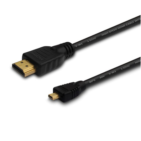 Kabel SAVIO cl-39 (HDMI M - Micro HDMI M; 1m; kolo