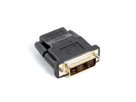 Adapter Lanberg AD-0013-BK (HDMI F - DVI-D M; kolo