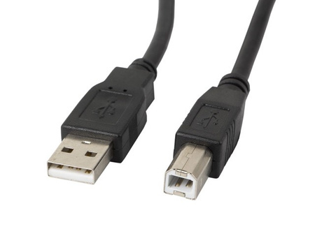 LANBERG KABEL USB 2.0 AM-BM 1.8M, FERRYT, CZARNY