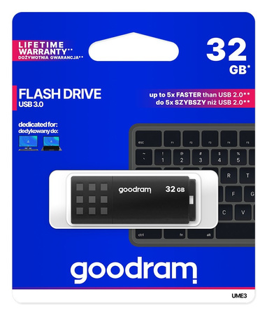 GOODRAM FLASHDRIVE 32GB UME3 USB 3.0 BLACK