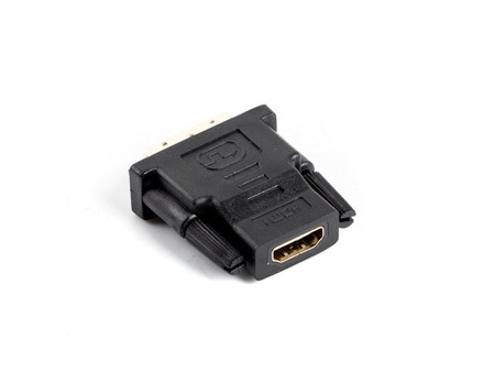 Adapter Lanberg AD-0013-BK (HDMI F - DVI-D M; kolo