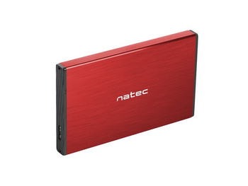 NATEC OBUDOWA HDD RHINO GO (USB 3.0, 2.5", CZERW.)
