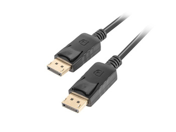Kabel Lanberg  CA-DPDP-10CC-0018-BK (DisplayPort Męski - DisplayPort Męski; 1,8m; czarny)