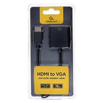 Adapter GEMBIRD A-HDMI-VGA-03 (HDMI M - D-Sub (VGA