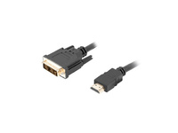 Kabel Lanberg CA-HDDV-10CC-0018-BK (HDMI M - DVI-D