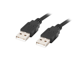 LANBERG KABEL USB-A 2.0 M/M 1.8M CZARNY